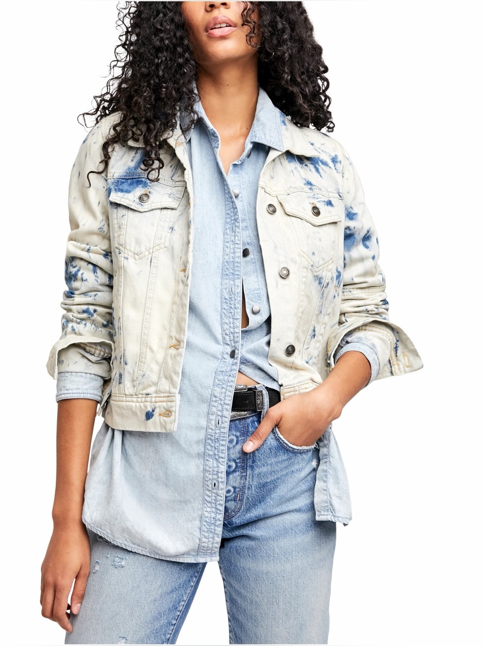 Free People Rumors Denim Jacket